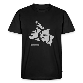 ville natale Tromsø - T-shirt Premium bio Homme - noir - Devant - Nico (187cm)