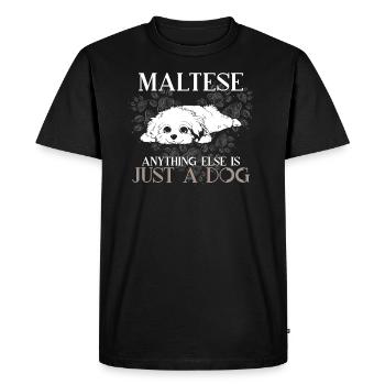Malte Tout le reste est juste un chien - T-shirt Premium bio Homme - noir - Devant - Nico (187cm)