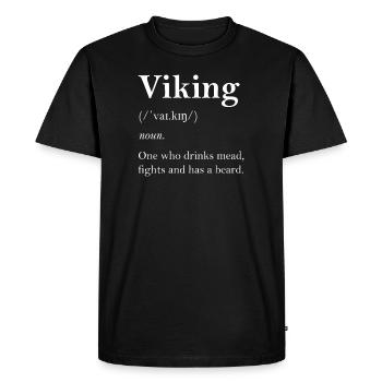 Définition de Viking - T-shirt Premium bio Homme - noir - Devant - Nico (187cm)