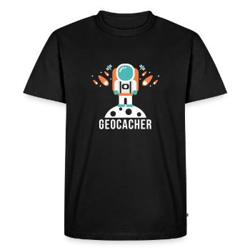 Geocacher - Pretty design for the whole family - Men's Premium Organic T-Shirt - black - Front - Nico (187cm)