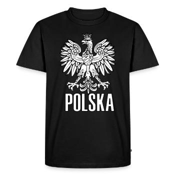 Polska Eagle - T-shirt Premium bio Homme - noir - Devant - Nico (187cm)