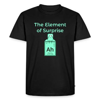Element Surprise Ah Surprise disant icône - T-shirt Premium bio Homme - noir - Devant - Nico (187cm)