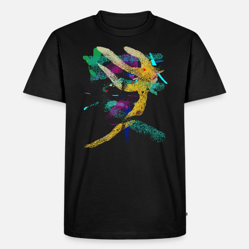 Kunst Muster - Männer Premium Bio T-Shirt - Schwarz