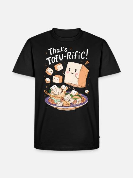 Tofu Lustiges - Männer Premium Bio T-Shirt - Schwarz