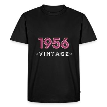 born 1956 gift idea birthday year 56 - Men's Premium Organic T-Shirt - black - Front - Nico (187cm)
