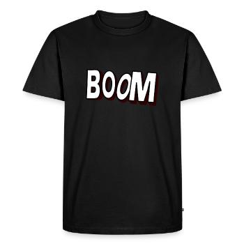 Boom - T-shirt Premium bio Homme - noir - Devant - Nico (187cm)
