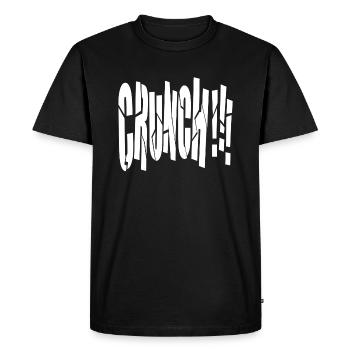 CRUNCH !!! - T-shirt Premium bio Homme - noir - Devant - Nico (187cm)