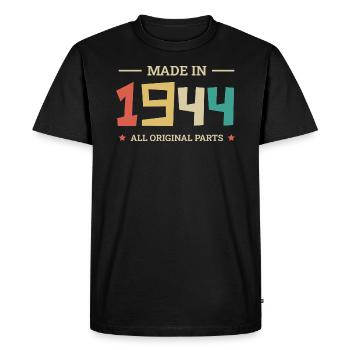 Legendary Since 1944 Original 1944 - Men's Premium Organic T-Shirt - black - Front - Nico (187cm)