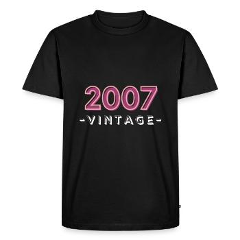 born 2007 gift idea birthday year 07 - Men's Premium Organic T-Shirt - black - Front - Nico (187cm)