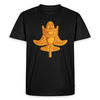 Théorie des anciens astronautes Quimbaya Avion - T-shirt Premium bio Homme - noir - Devant - Nico (187cm)