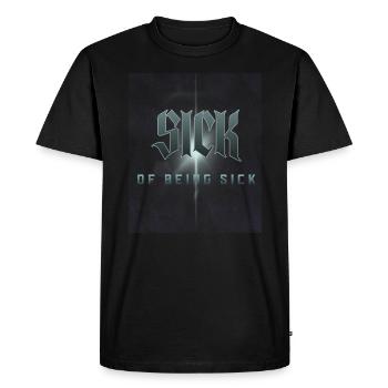 Gothic Lover Sick from Illness - Men's Premium Organic T-Shirt - black - Front - Nico (187cm)