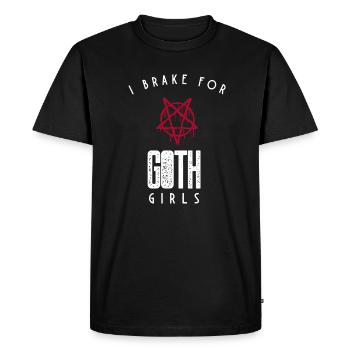 Gothic Lover I Brake pour les filles gothiques - T-shirt Premium bio Homme - noir - Devant - Nico (187cm)