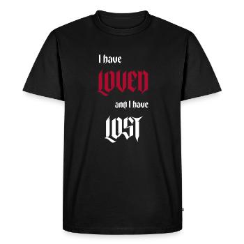 Gothic Lover I loved and I have - Men's Premium Organic T-Shirt - black - Front - Nico (187cm)