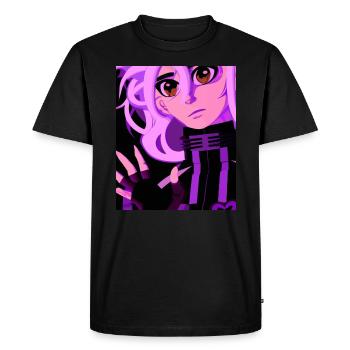Goth Anime Vaporwave Sexy Goth Girl - Men's Premium Organic T-Shirt - black - Front - Nico (187cm)