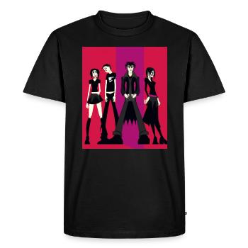 Affaires gothiques Casual Goth Clique Amis - T-shirt Premium bio Homme - noir - Devant - Nico (187cm)