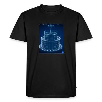 Cake Blueprint Pastry Chef Cake Baking - Men's Premium Organic T-Shirt - black - Front - Nico (187cm)