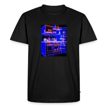 Cuisine Rétro Vintage Blueprint Cook Cooking Cook - T-shirt Premium bio Homme - noir - Devant - Nico (187cm)