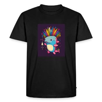 Cinco De Mayo Pinata Party Cute Axolotl Pinata - T-shirt Premium bio Homme - noir - Devant - Nico (187cm)