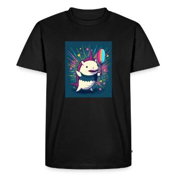 Cinco De Mayo Pinata Party Cute Axolotl Pinata - T-shirt Premium bio Homme - noir - Devant - Nico (187cm)