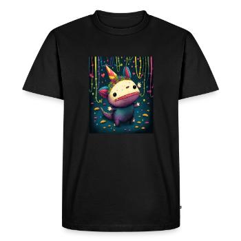 Cinco De Mayo Pinata Party Cute Axolotl Pinata - T-shirt Premium bio Homme - noir - Devant - Nico (187cm)