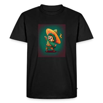 Cinco De Mayo Costume Sugar Skull Garçon Mexicain - T-shirt Premium bio Homme - noir - Devant - Nico (187cm)