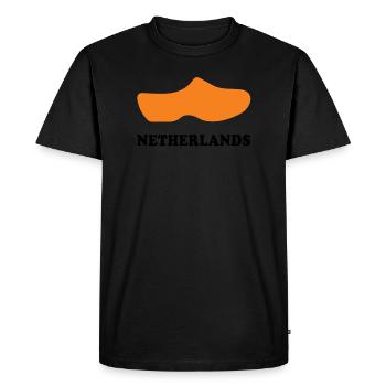 Souvenirs From Netherlands Wooden Clogs Dutch Souv - Men's Premium Organic T-Shirt - black - Front - Nico (187cm)