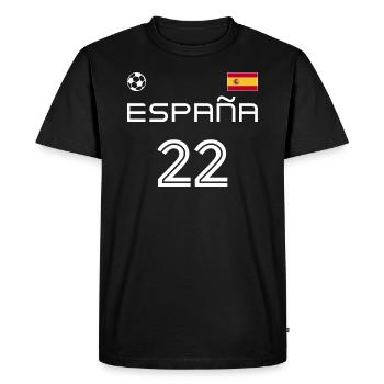 Espãna 2022 Espagne Jersey Fan de football - T-shirt Premium bio Homme - noir - Devant - Nico (187cm)