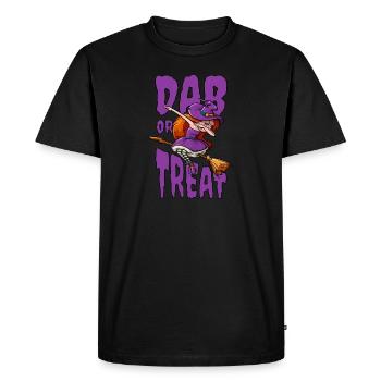 Dabbing Witch Hip Hopper - Men's Premium Organic T-Shirt - black - Front - Nico (187cm)