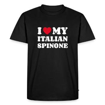 J’adore mon spinone italien - T-shirt Premium bio Homme - noir - Devant - Nico (187cm)