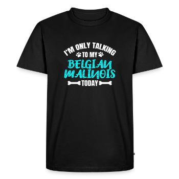 Malinois belge - T-shirt Premium bio Homme - noir - Devant - Nico (187cm)