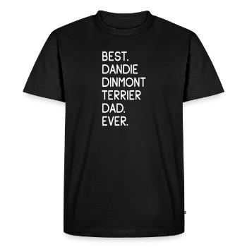 Dandie Dinmont Terrier - T-shirt Premium bio Homme - noir - Devant - Nico (187cm)