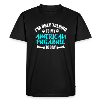 American Pugabull Owner Owner - Men's Premium Organic T-Shirt - black - Front - Nico (187cm)