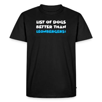 List Of Dogs Better Than Leonbergers Leonberger - Men's Premium Organic T-Shirt - black - Front - Nico (187cm)