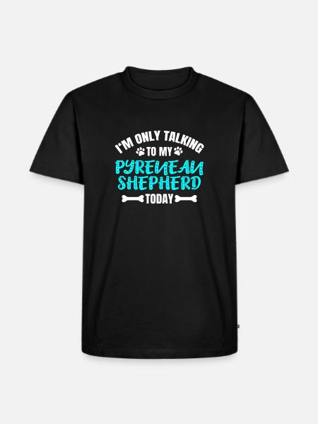 Pyrenean Shepherd Pyrenäenschäferhund - Men's Premium Organic T-Shirt - black