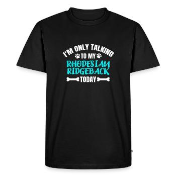 Rhodesian Ridgeback - Men's Premium Organic T-Shirt - black - Front - Nico (187cm)