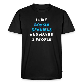 Boykin Spaniel - Men's Premium Organic T-Shirt - black - Front - Nico (187cm)