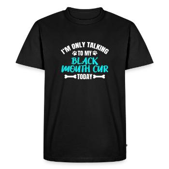 Black Mouth Cur - Men's Premium Organic T-Shirt - black - Front - Nico (187cm)
