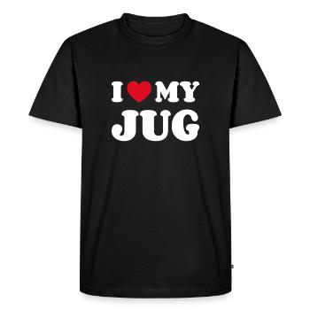 J'aime ma cruche - T-shirt Premium bio Homme - noir - Devant - Nico (187cm)