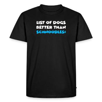 Schnoodle - T-shirt Premium bio Homme - noir - Devant - Nico (187cm)