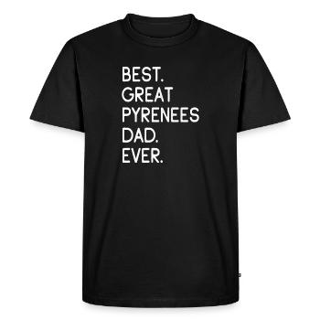 Grand Bouvier des Pyrénées - T-shirt Premium bio Homme - noir - Devant - Nico (187cm)