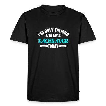 Blaireau Sador - T-shirt Premium bio Homme - noir - Devant - Nico (187cm)
