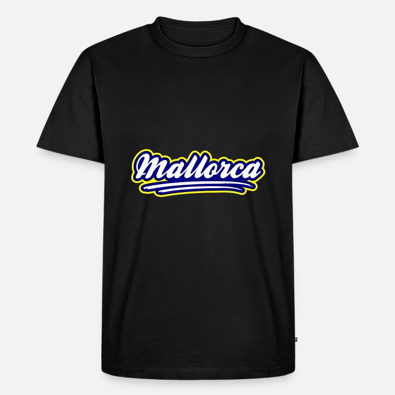 Mallorca Stylisch - Männer Premium Bio T-Shirt - Schwarz
