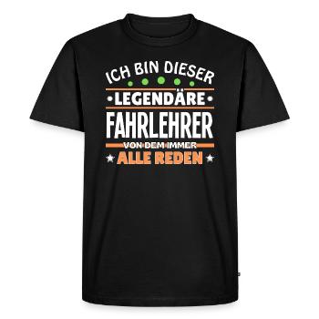 I'm this legendary driving instructor - Men's Premium Organic T-Shirt - black - Front - Nico (187cm)