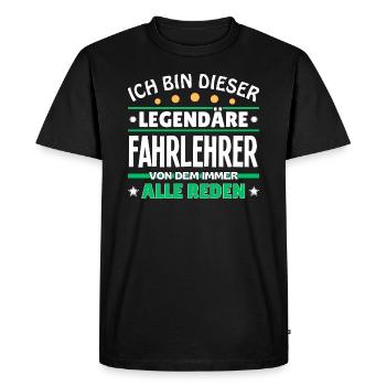 I'm this legendary driving instructor - Men's Premium Organic T-Shirt - black - Front - Nico (187cm)