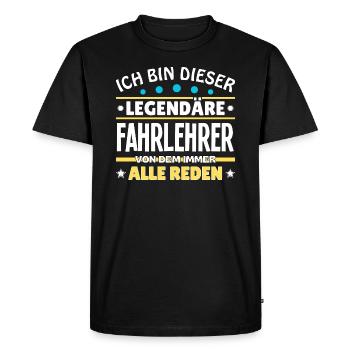 I'm this legendary driving instructor - Men's Premium Organic T-Shirt - black - Front - Nico (187cm)