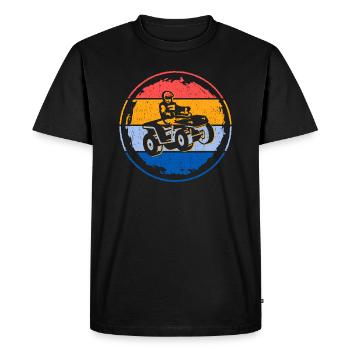 Quad Biker Tout-terrain Quad Rider VTT - T-shirt Premium bio Homme - noir - Devant - Nico (187cm)