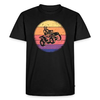 Quad Bike Tout-terrain Quadfahrer VTT - T-shirt Premium bio Homme - noir - Devant - Nico (187cm)