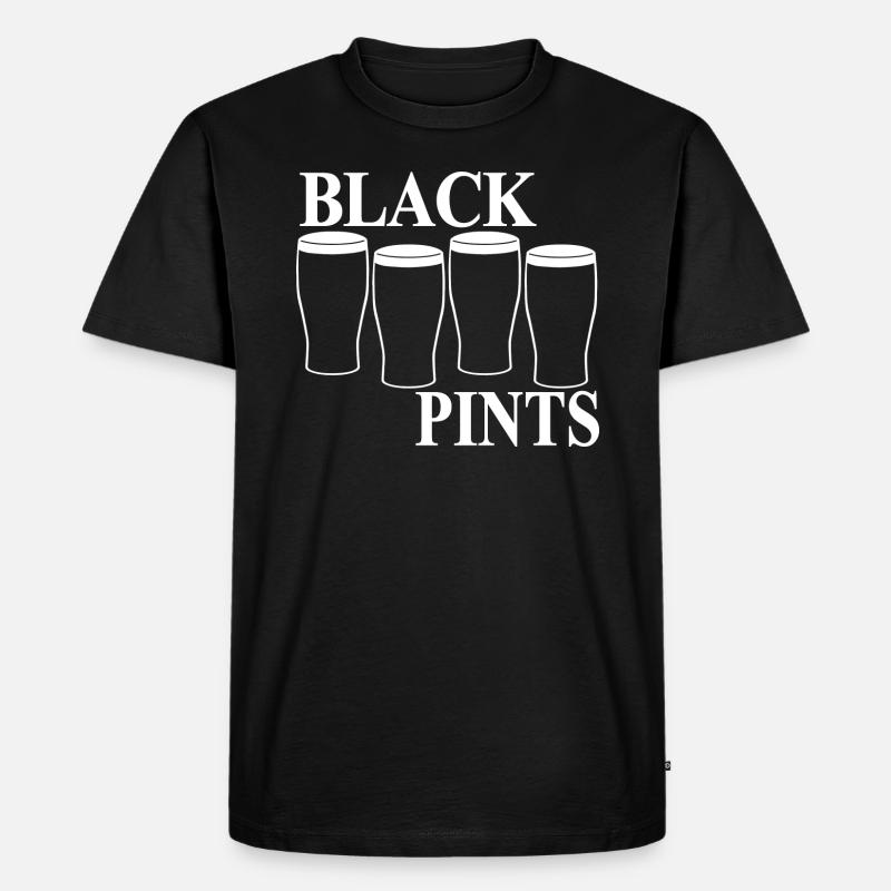 Black Pints - Männer Premium Bio T-Shirt - Schwarz