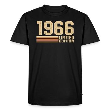 Born in 1966 Birthday - Gift 1966 Vintage 1966 - Men's Premium Organic T-Shirt - black - Front - Nico (187cm)