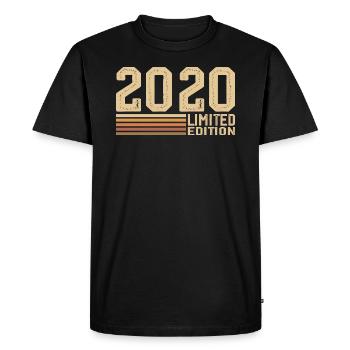 Born in 2020 Birthday - 2020 Vintage 2020 Gift - Men's Premium Organic T-Shirt - black - Front - Nico (187cm)